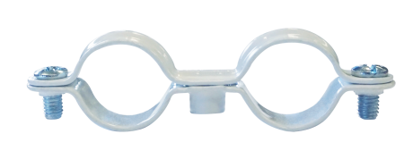 Collier double blanc