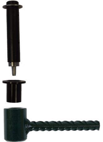 Gond acier pour volet avec penture alu aluminium