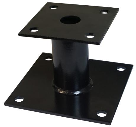 Pied de poteau fixe clearance