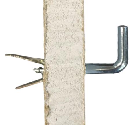 Fixation cadre et tableau - vue en coupe