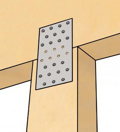 Plaque perforée - en situation