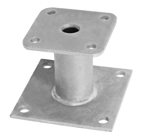 Pied de hot sale poteau fixe