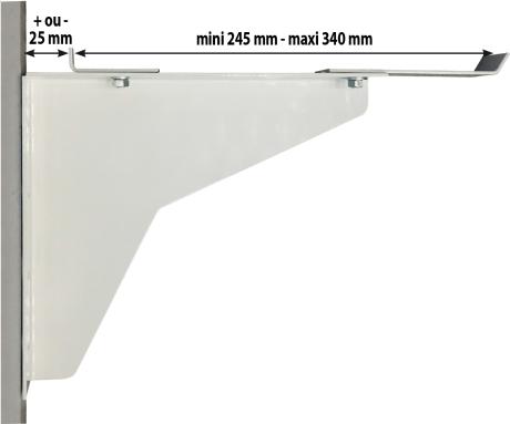 Console lavabo collectif large