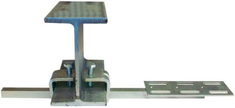 FIX-PLATINE pour poutre métallique - vue en situation