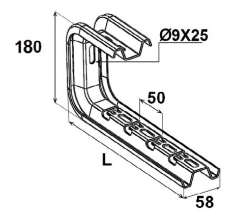 Equerre universelle CWU - schéma technique