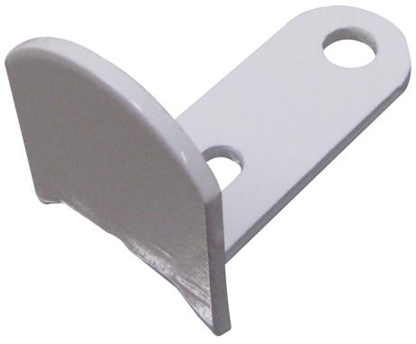 Battement bas ISO pour espagnolette sur bavette alu - epoxy blanc