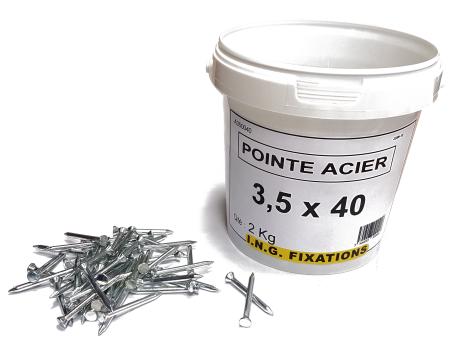 Pointe acier - seau