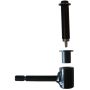 Gond aluminium pour volet avec penture alu aluminium