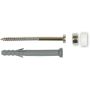 Fixation WC et bidet cheville longue et double capuchon