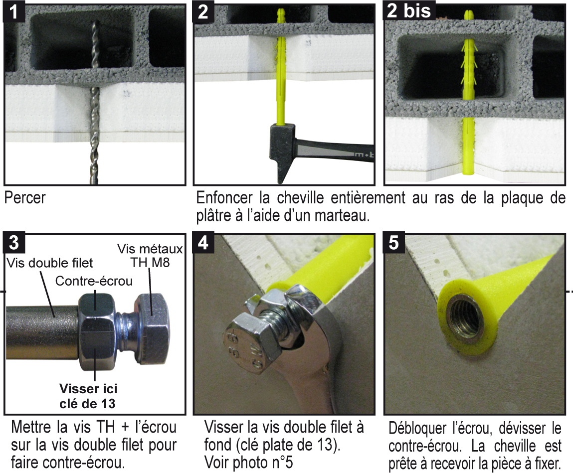 Cheville radiateur lourd Ø12 I.N.G. FIXATIONS - FL fixations