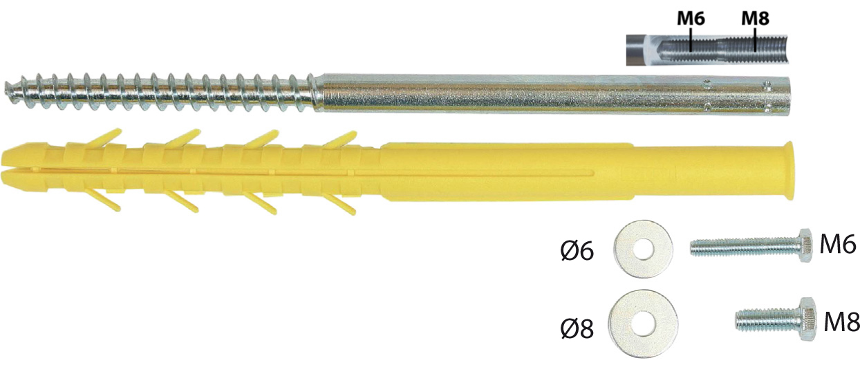M6 and M8 universal fixing