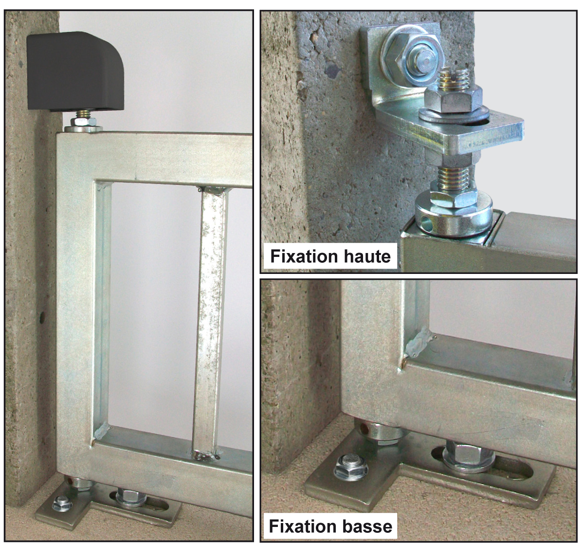 Pivot de portail à cheviller pour portail acier avec seuil