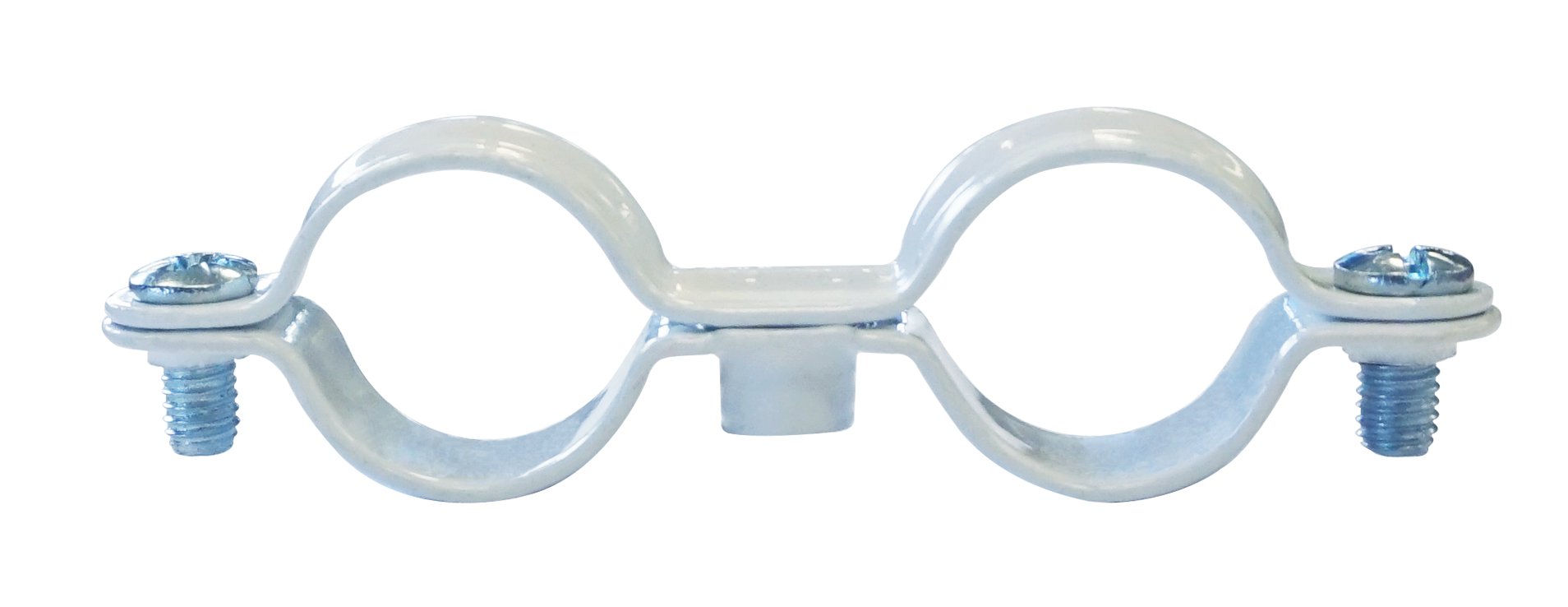 Collier double blanc