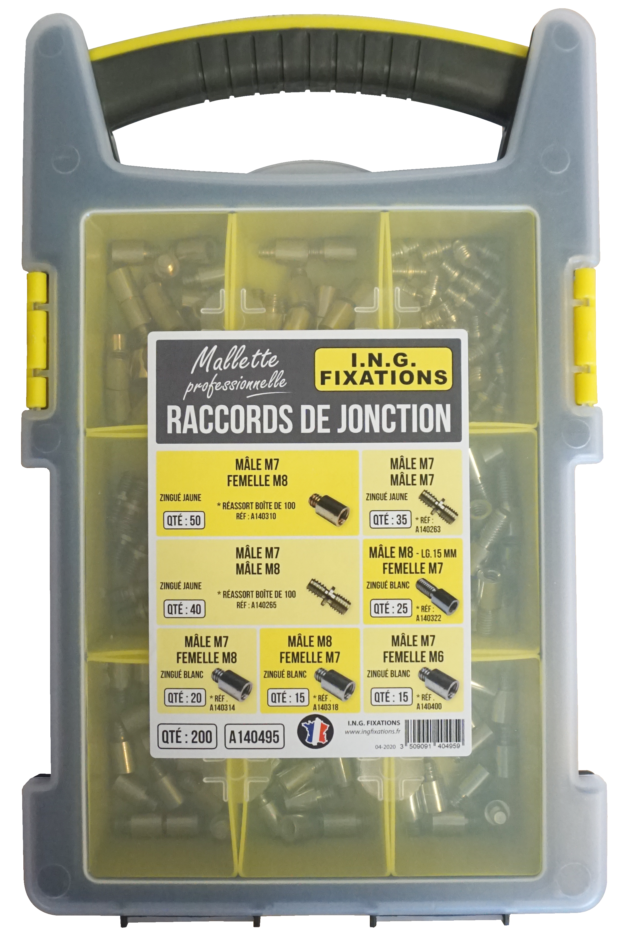Malette raccords de jonction + rallonges