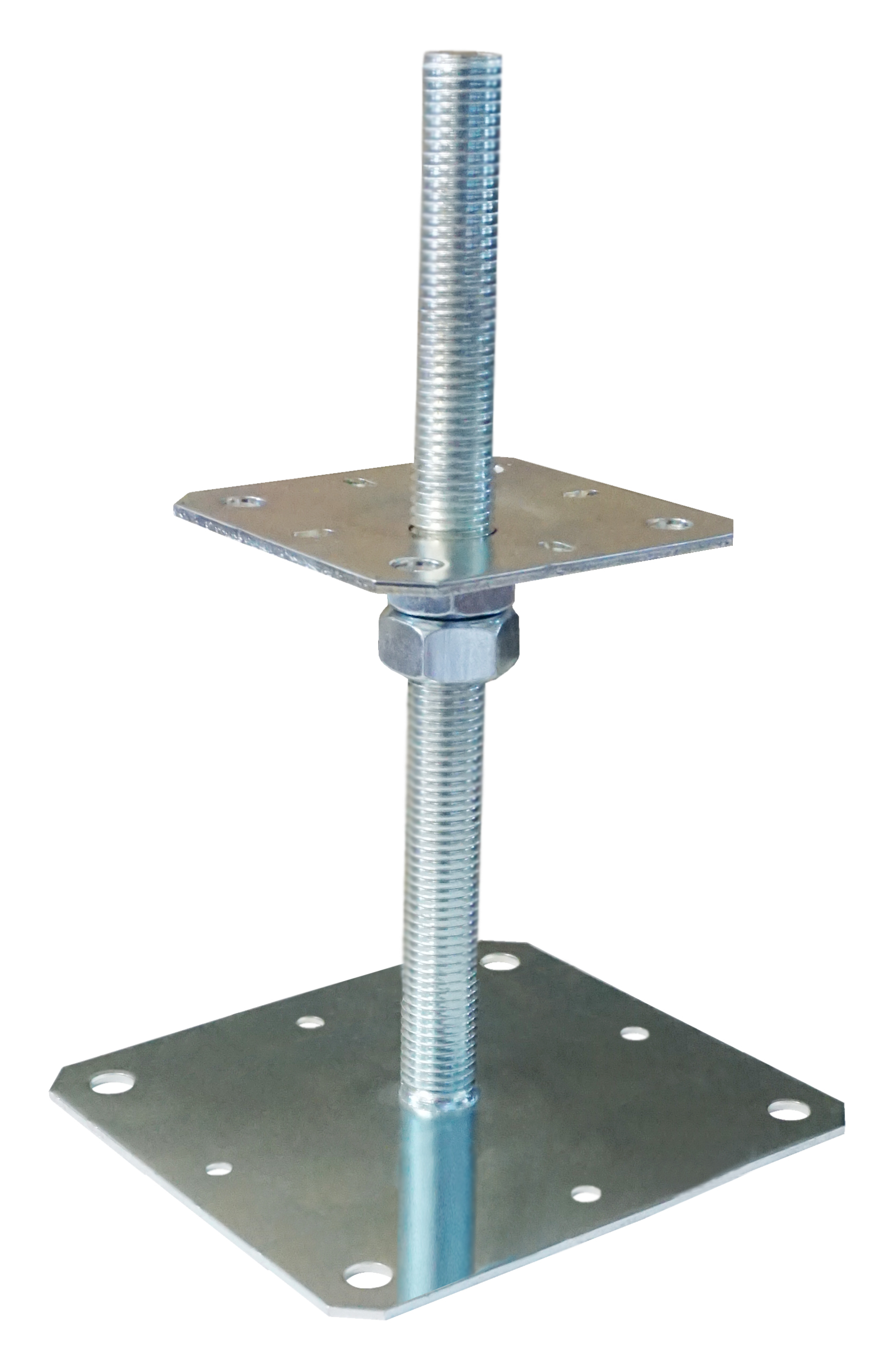 Pied de poteau réglable avec usinage M24