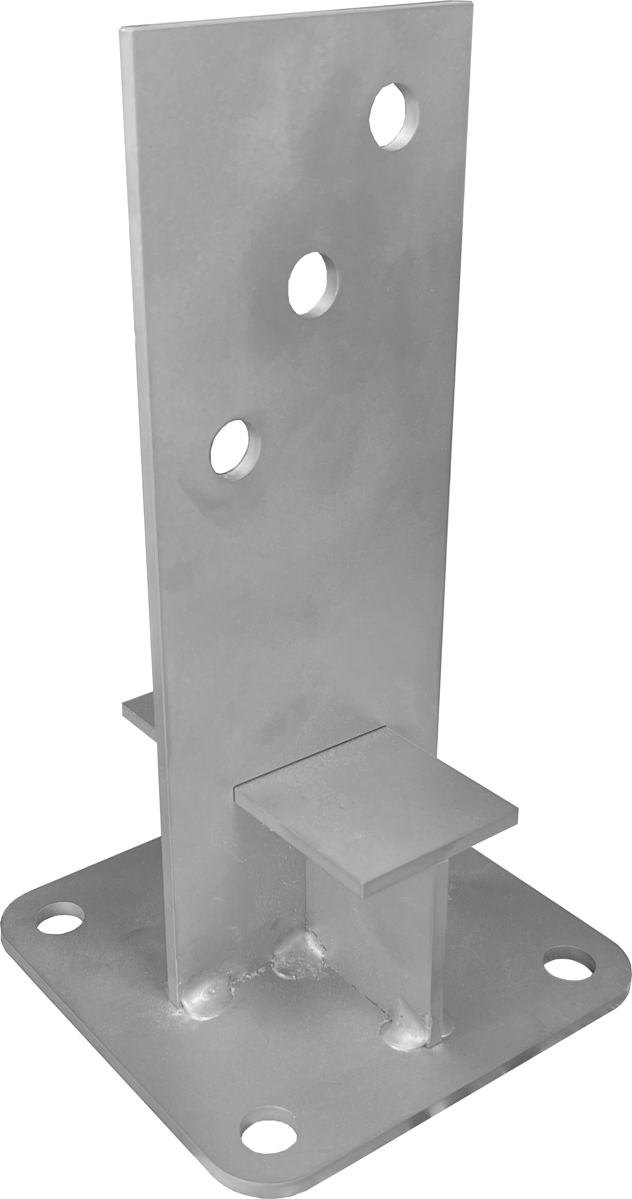 Pied de poteau en âme avec goussets