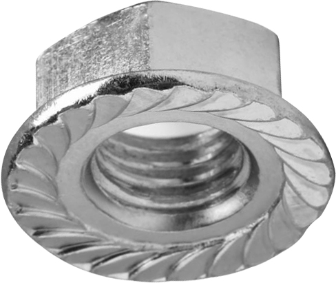 Écrou embase crantée