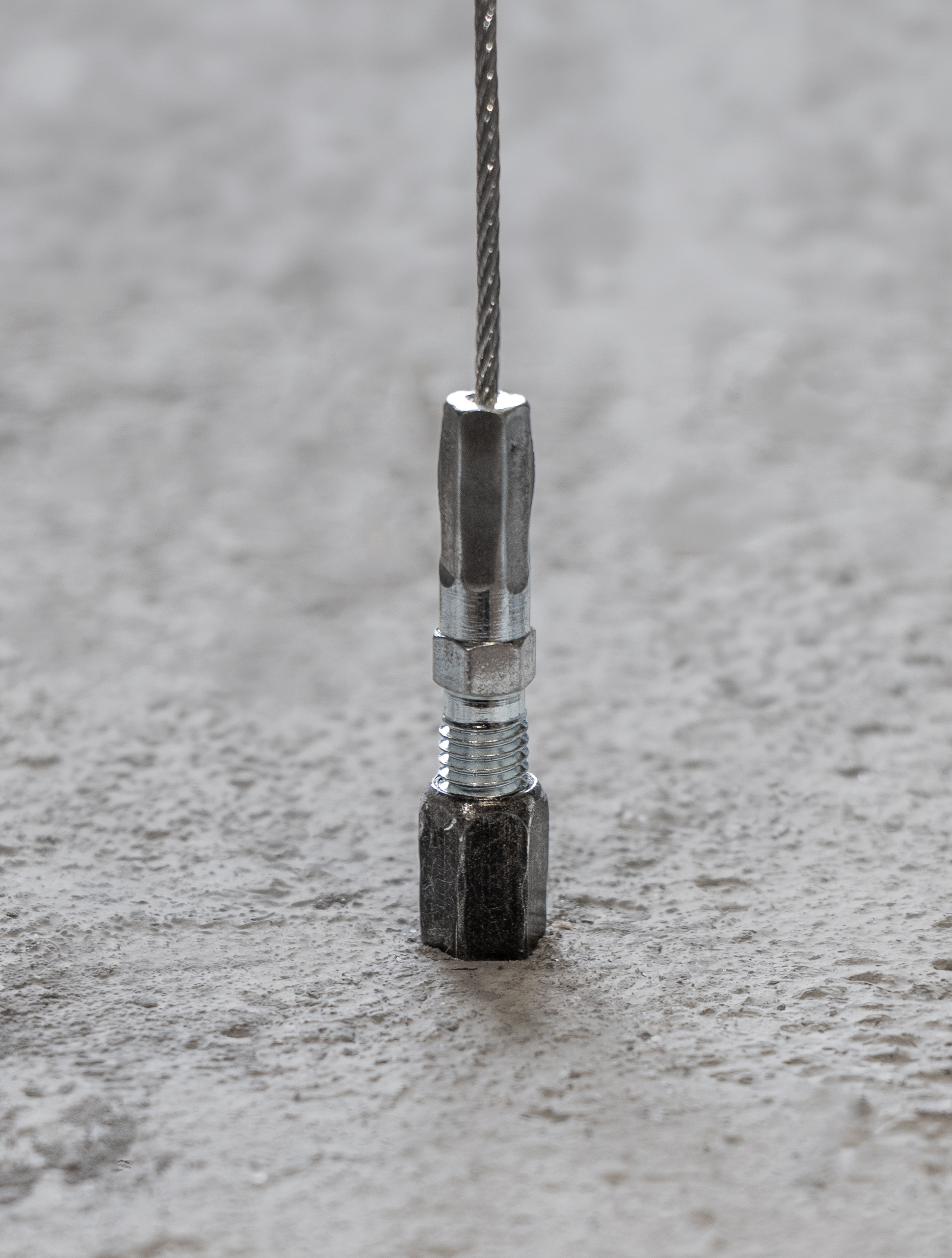 Câblette avec bout fileté M8 en situation