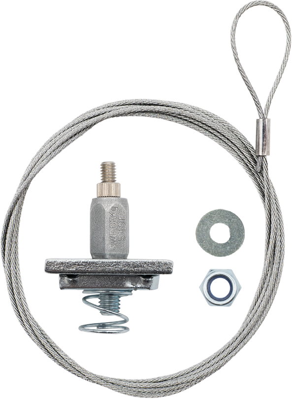 Câblette + suspente clim + rondelle + écrou frein