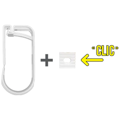 Poly-clic pose en plafond
