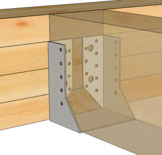 Sabot à ailes intérieures en situation