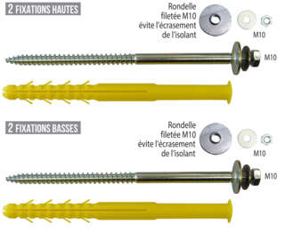 ISO Air conditioning support bracket fastening
