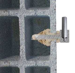 Gond parpaing vue en coupe