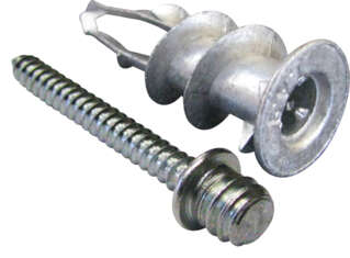 CHEVILLE PLAK MÉTAL + patte à vis M7