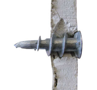 CHEVILLE PLAK MÉTAL vue en coupe