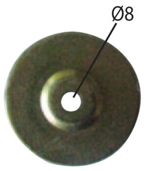 Handrail support washer