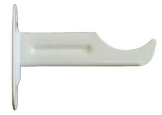 Screw-in curtain-style bracket for cast-iron radiators