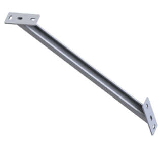 Support for steel profile cantilever