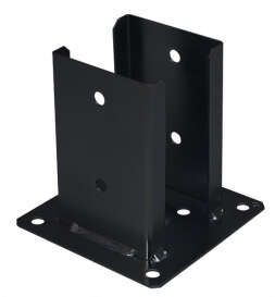 Pied de poteau rainuré