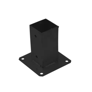 PIED DE POTEAU À BOULONNER - graphite