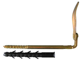 Arrêt de volet parpaing / brique creuse zingue jaune