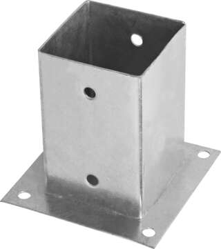 Pied de poteau à boulonner