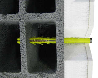 FIXATION UNIVERSELLE vue en coupe