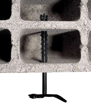 Arrêt de volet en situation - parpaing