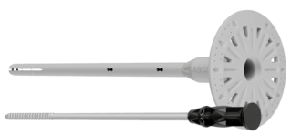 Hammer-in insulation plug metal rod
