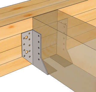 Sabot en deux parties en situation