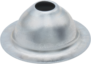 Rosace conique zinguée blanche