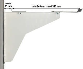 Console lavabo collectif large