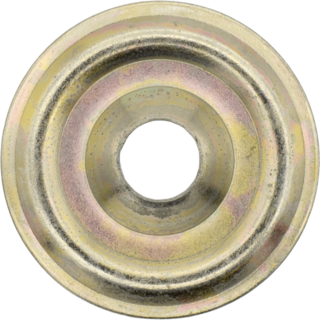 Rosace plate zinguée jaune