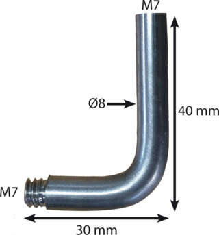 RACCORD COUDÉ Dimensions