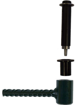 Gond acier pour volet avec penture alu