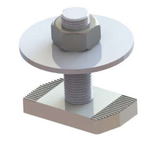 Nut for steel profile