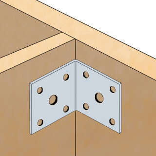 Équerre d'assemblage en situation