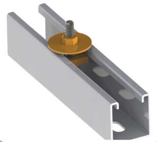 ÉCROU PROFIL ACIER en situation