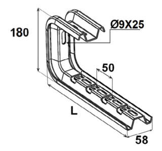 ÉQUERRE UNIVERSELLE CWU schéma technique