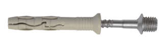 Countersunk-head hammer-in wall plug + mounting screw